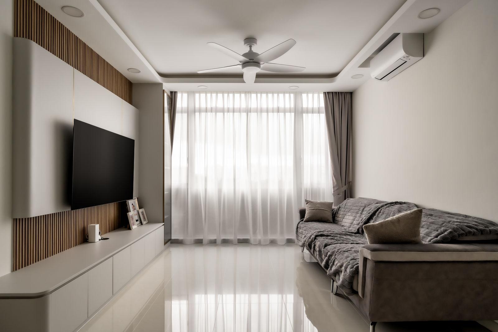 Ethereal Ecru Condominium renovation in The Lakeshore, view 1